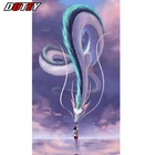 DUTEY 5D камни в форме ромба Diy алмазная живопись Хаяо миядзяки; Набор для вышивания крестиком Унесенные призраками мозаичная картина