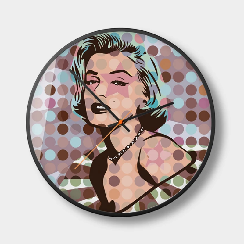 Настенные часы Мэрилин Монро певец секс-символы значок на стену музыкальный
