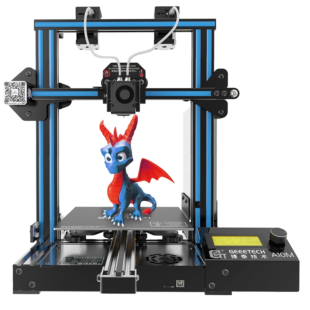 3d принтер професиалный Geeetech A10 A10M A10T с функцией возобновления печати Prusa I3 быстрая