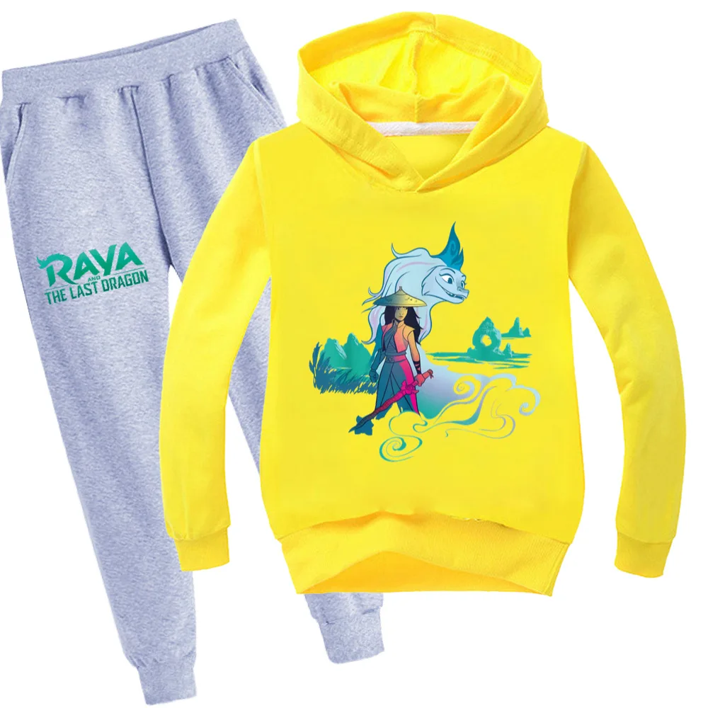 Новинка Осенняя детская одежда Raya и последняя толстовка с драконом костюм