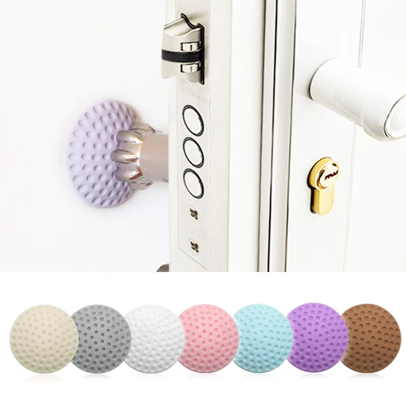 

Soft Thickening Mute Rubber Pad To Protect The Wall Self Adhesive Stickers Door Stopper Golf Style Door Fender Home Products