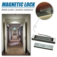 180kg350lbs single door surface mounting electronic magnetic lock 12v electric control access electromagnetic lock