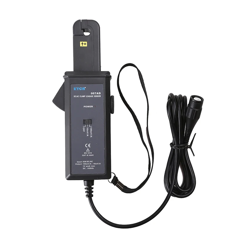 

Датчик утечки тока ETCR007AD, Регулируемый датчик напряжения постоянного/переменного тока, 400 Гц