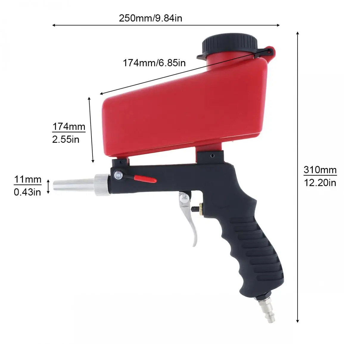 Портативный Ручной пневматический Пескоструйный пистолет пескоструйная