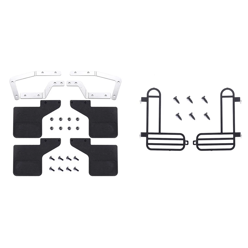 

1 комплект RC автомобиль задний абажур защита светильник крышка и 1 комплект RC автомобиля Elantra Accent Tucson передние и задние крылья грязи