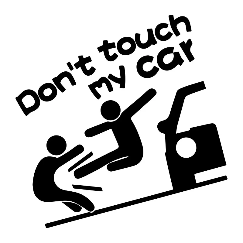 

Funny Sticker DONT TOUCH MY CAR Don't Touch My Car Cartoon Decoration Sticker