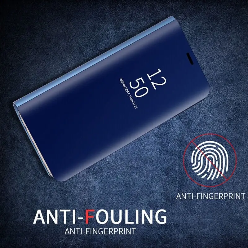 Чехол для Samsung Galaxy A51 A71 A50S A50 A70 чехол с зеркалом умный флип противоударный A60 A30 A40