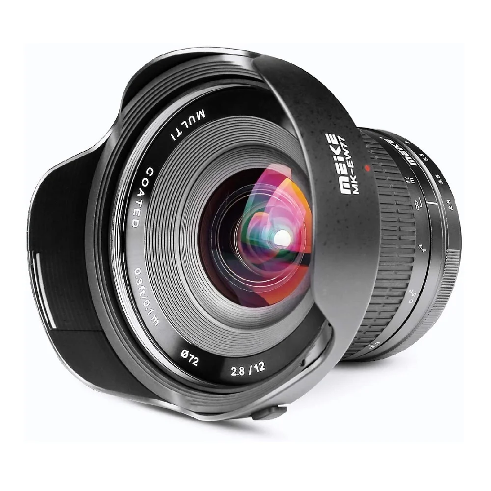 

Meike 12 мм f2.8 широкоугольный объектив с ручной фиксацией для Nikon 1 Mount N1 J1 J2 J3 J4 J5 V1 V2 V3/для беззеркальной камеры Nikon с Z-образным креплением
