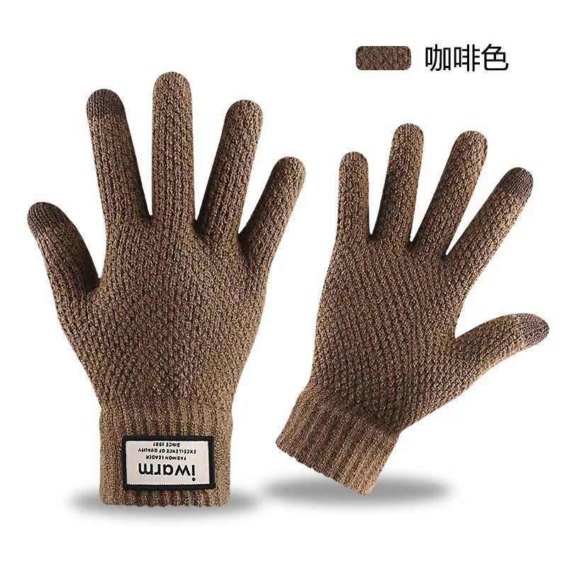 

Зимние спортивные ветрозащитные водонепроницаемые толстые теплые сенсорные перчатки с пальцами для лыж мужчин женщин велосипедные перчат...