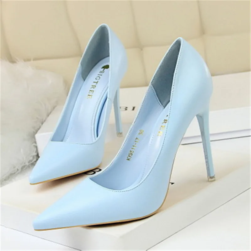 Туфли-лодочки женские на высоком каблуке 10 5 см размеры 34-43 | Обувь