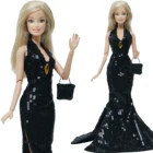 BJDBUS ограниченный выпуск платье для куклы вечернее платье для вечеривечерние элегантная юбка принцессы русалки одежда с блестками для куклы Барби игрушки сделай сам