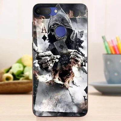 Для Alcatel 1S чехол роскошный чехол из ТПУ и силикона чехол s Телефон задняя крышка для Alcatel 1S Funda Coque - Цвет: w32