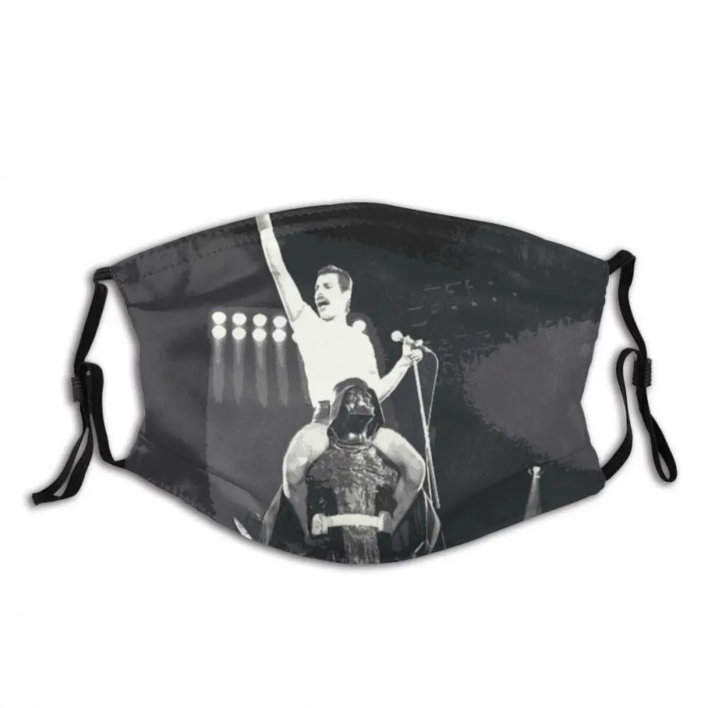 

Queen Non-Disposable Mouth Face Mask One Piece Anti Haze Dust Mask With Filters Protection Mask Respirator Muffle