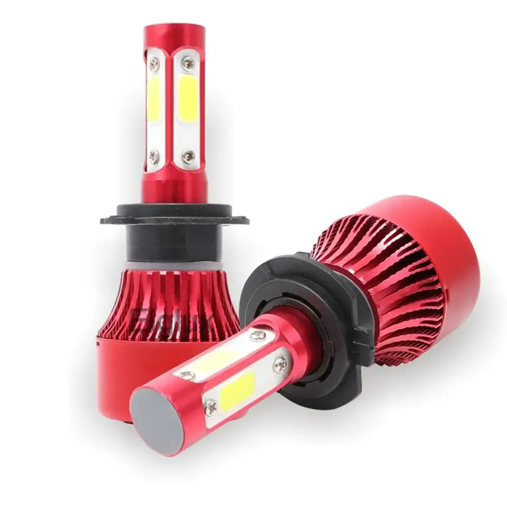 Новый 4 сторонний автомобильный налобный фонарь H7 LED H4 H1 H3 H11 H13 HB1 HB4 HB5 9003 9004 9005 9006 9007