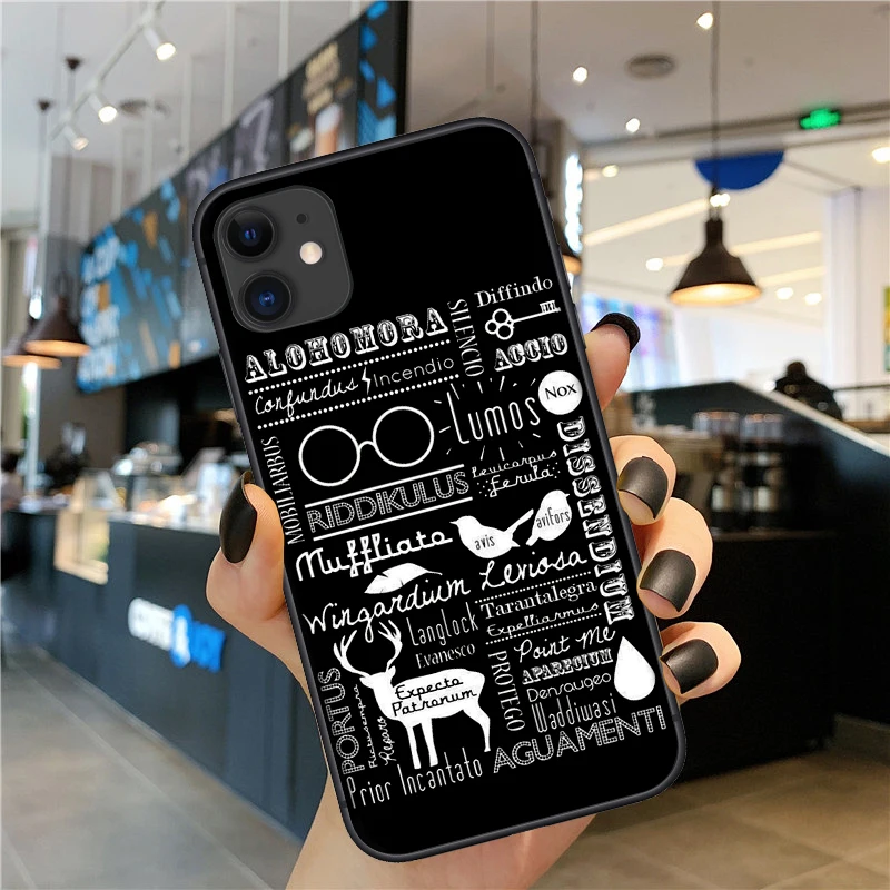 

Fashion Harries Potters Black Soft Silicone Phone Case Cover For iPhone 11 12 Pro Max X XS MAX XR 6 7 8 Plus SE2020 Cover Fundas