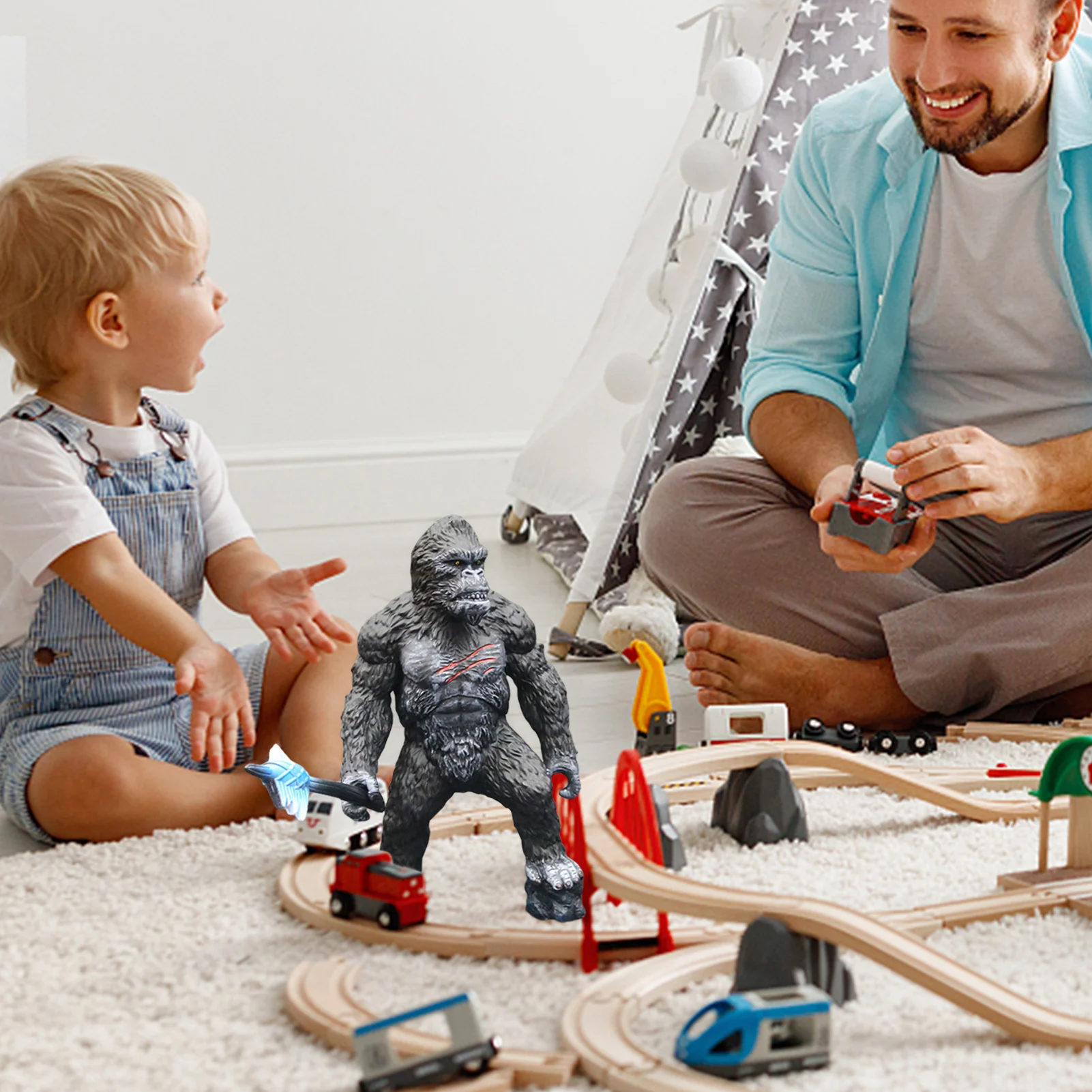 

2021 Hot sale Giant King Kong model toy handmade non-toxic and harmless children's toy gift