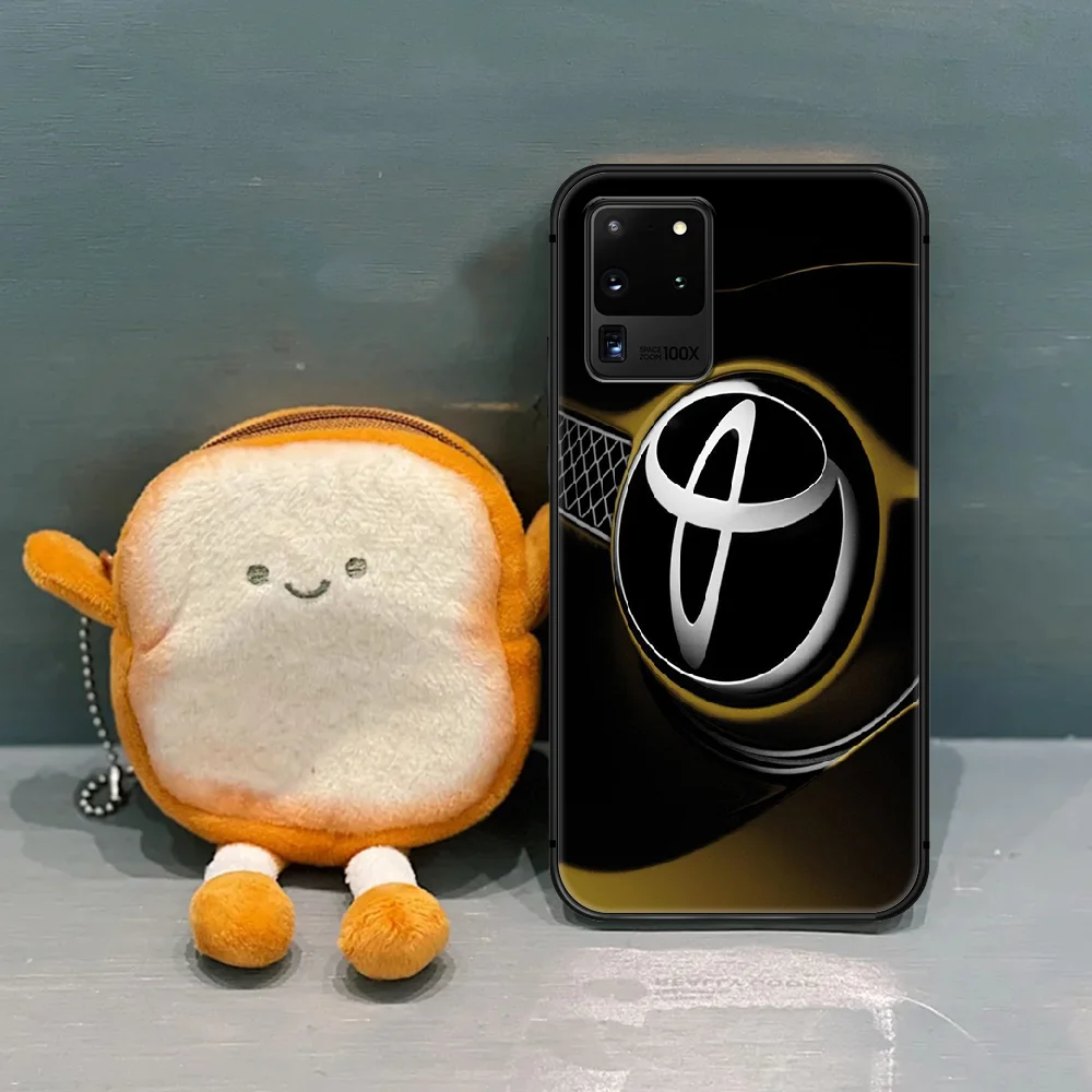 

Toyotaes Car logo Phone Case Cover Hull For Samsung Galaxy S 7 8 9 10 e 20 FE uitra plus Note 9 10 20 black Cover Trend