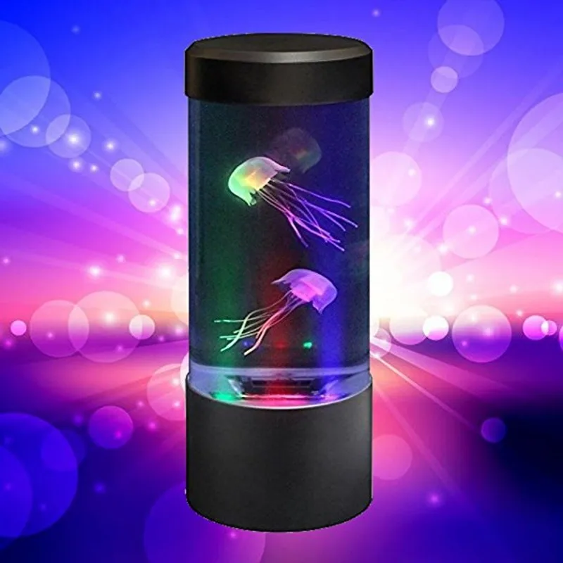 

USB Power Supply 7 Color Jellyfish Aquarium LED Night Light Romantic Fashion Home Decoration Children Bedside Lamp Holiday Gift
