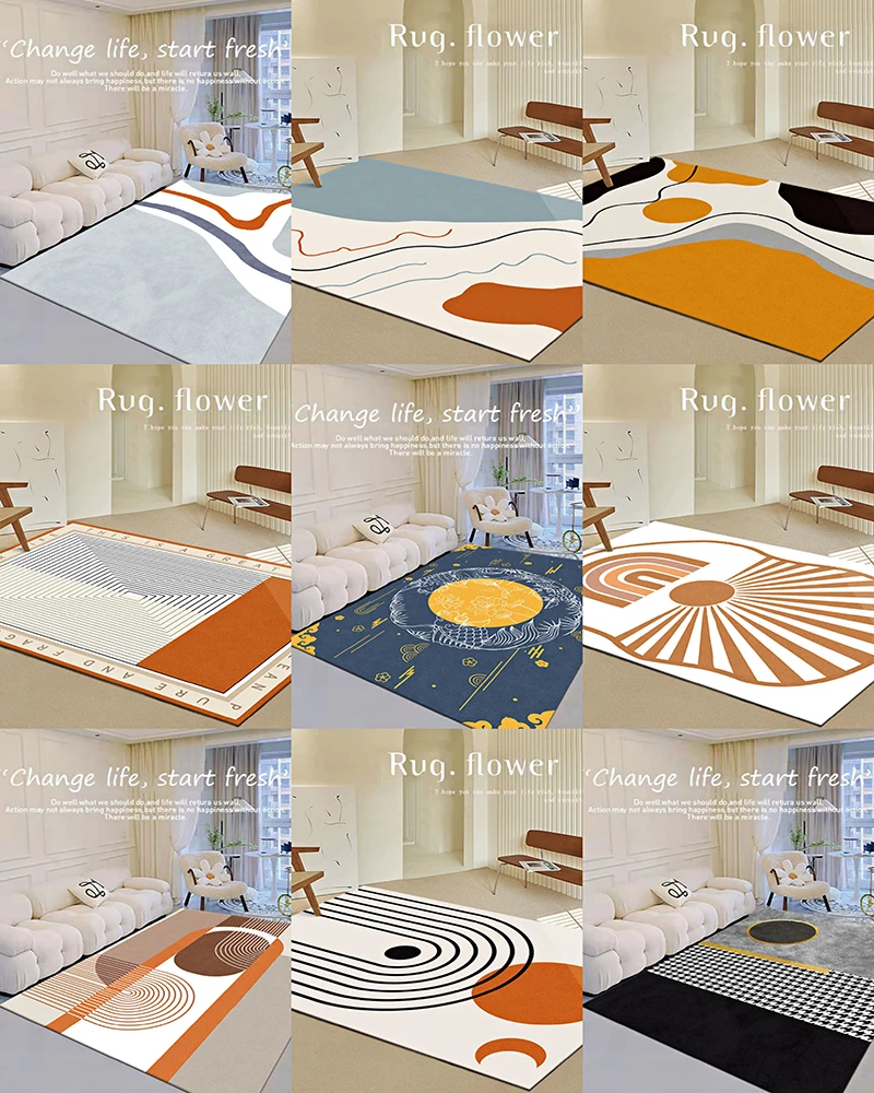 

Ковер для гостиной Ins Wind Sofa современный минималистичный нескользящий напольный коврик для спальни ванной на заказ