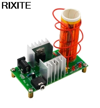 

1 Set Mini Tesla Coil Kit 15W Mini Music Tesla Coil Plasma Speaker Tesla Wireless Transmission DC 15-24V DIY Kits