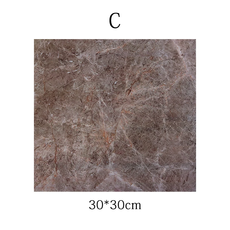 

2Pcs Modern Waterproof Bathroom Floor Tile Sticker Self-adhesive PVC Marble Wallpaper Decal Floor Stickers Non-Slip Home Decor