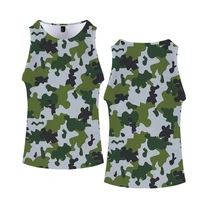 psychedelic vest camouflage 3d print men cosplay sports vests unisex summer fitness tops