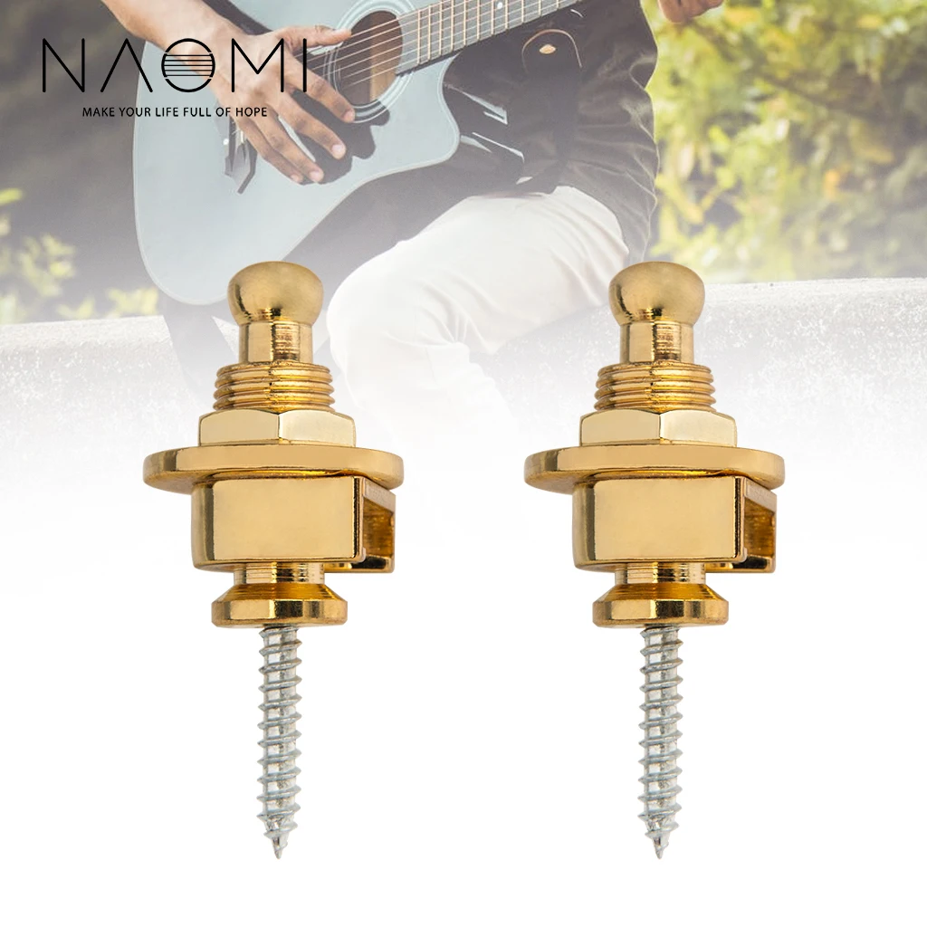 naomi 2 teilesatz elektrische gitarre bass pins strap taste strap lock quick release runde kopf gitarre strap locks einfach zu installieren free glob