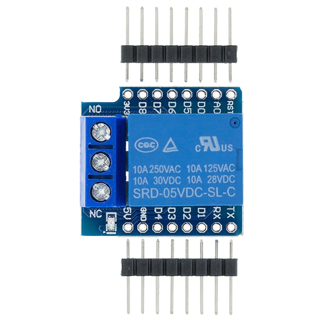 10 шт. один канал Wemos D1 Мини Релейный Щит релейный модуль для ESP8266 макетной платы 1 |