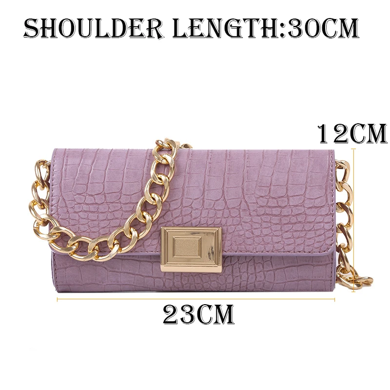 

Fashion PU Leather Crossbody Bags for Women 2021 New Spring Summer Luxury Handbags Lady Chain Shoulder Purses Designer