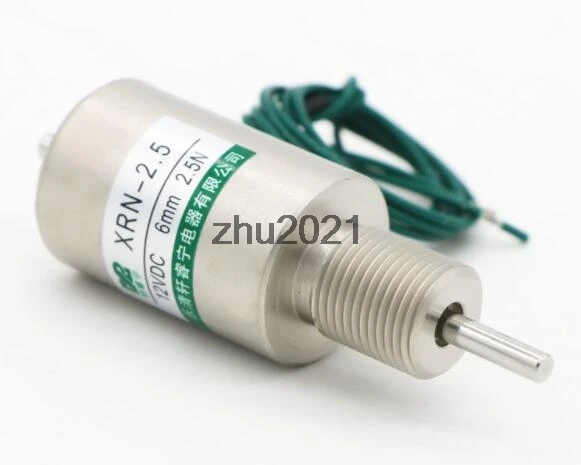 

Pull Type Wired Connector Tubular Solenoid Electromagnet DC12/24V 14W 6MM 2.5N