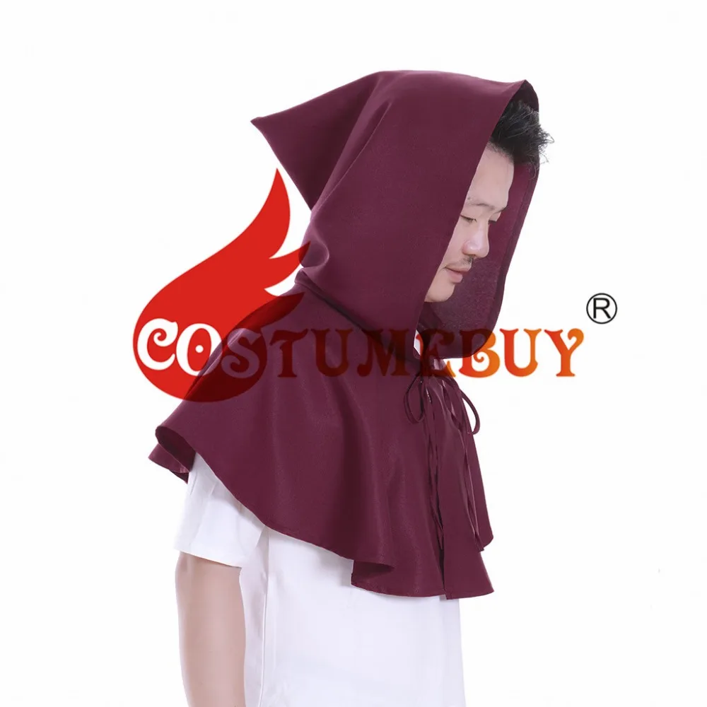 Costumebuy мужской средневековый костюм в стиле «Ренессанс» капюшон полиэстер Capelet LARP мантия шляпа накидка унисекс принадлежности на хеллоуин для косплея