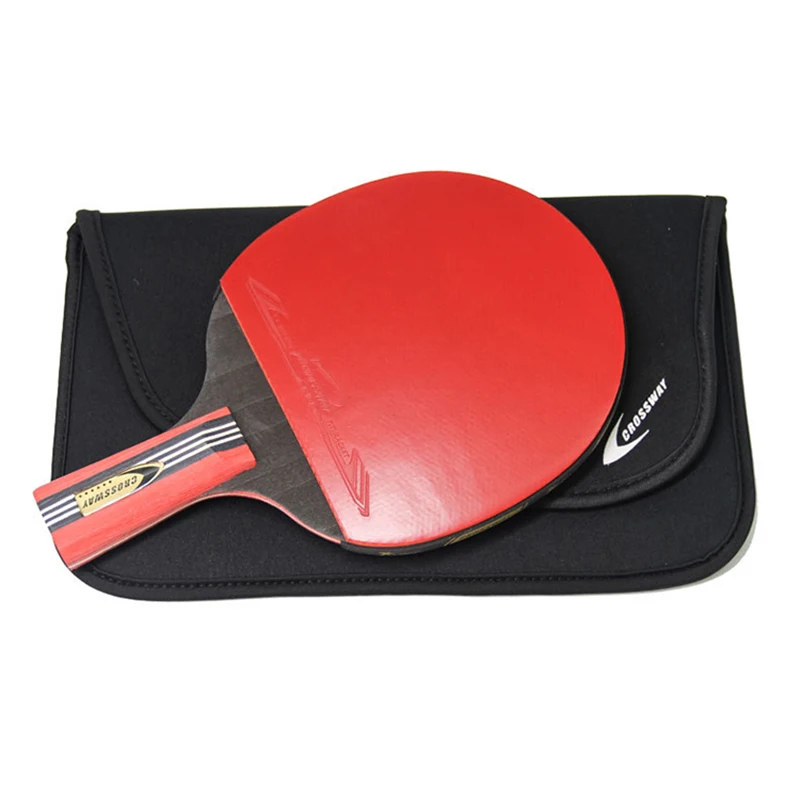 

6 Star Upgrade Racket Table Tennis Rubber Blade 1 Piece Ping Pong Bat With Bag Professional Good Control Pen-hold Grip