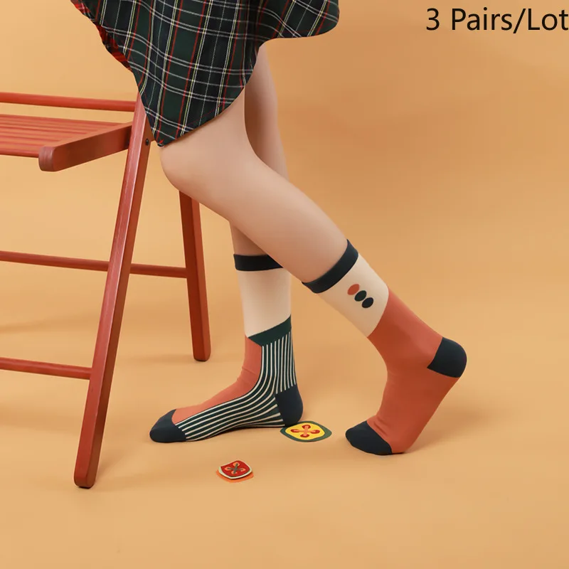 

Original Personality Fashion Creative Women Socks Cotton Spring Simple Fashionable Style Socks Cotton Long Tube Deodorant Sox
