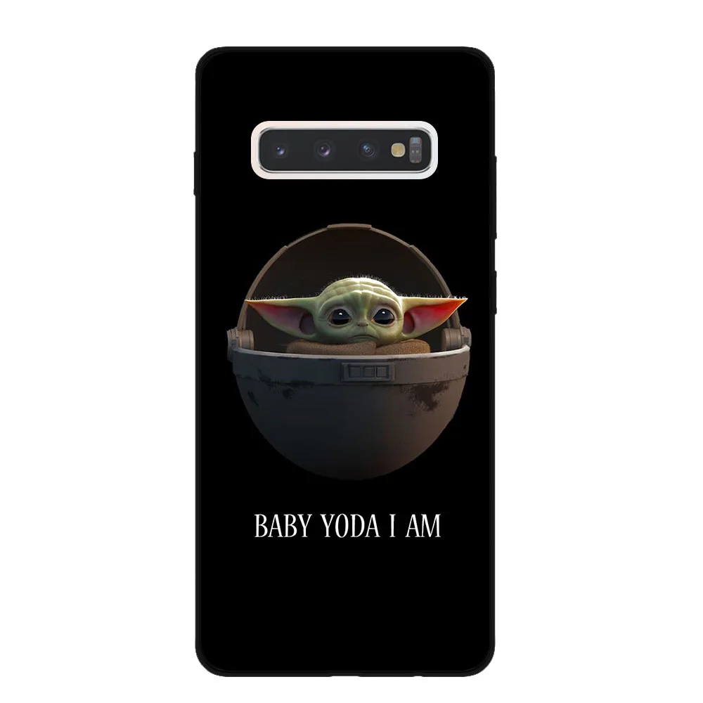 Милая задняя крышка для samsung Galaxy S7 Edge S8 S9 S10 S11 Plus Lite S11E S10E Note 10 Pro, черные силиконовые чехлы для телефонов
