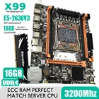 Комплект материнской платы Atermiter X99 D4 DDR4 с процессором Xeon E5 2630 V3 LGA2011-3 1 шт. X 16 ГБ = 16 Гб 3200 МГц DDR4 PC4 память REG ECC RAM