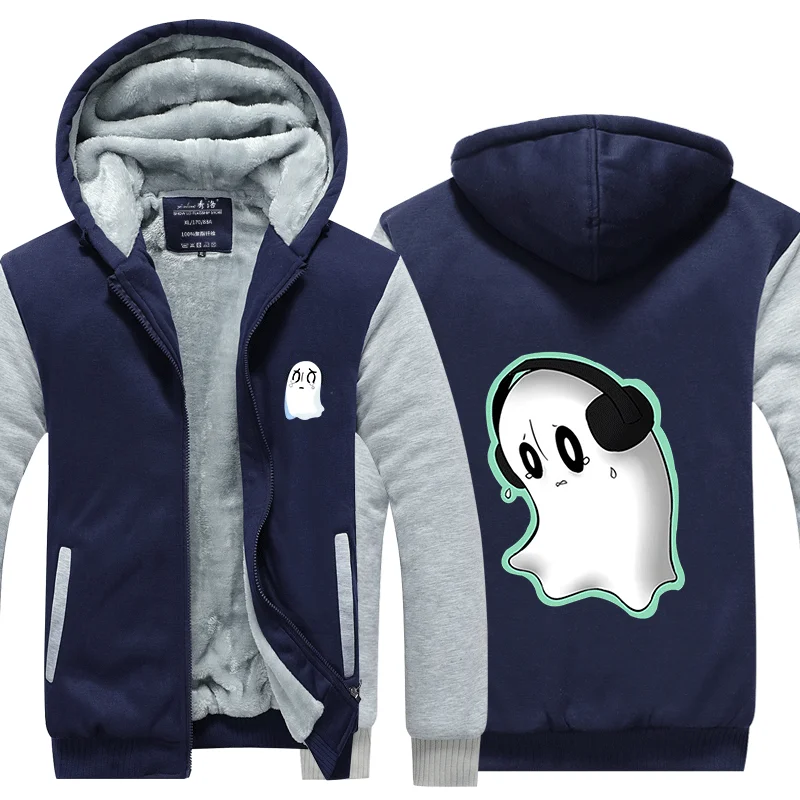 Толстовка с капюшоном изображением черепа Undertale Sans пальто Зимние флисовые