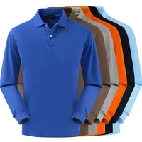 20 color high quality 100 cotton solid color polo shirt casual polo shirts mens long sleeve polo shirt 2020 new polos shirt