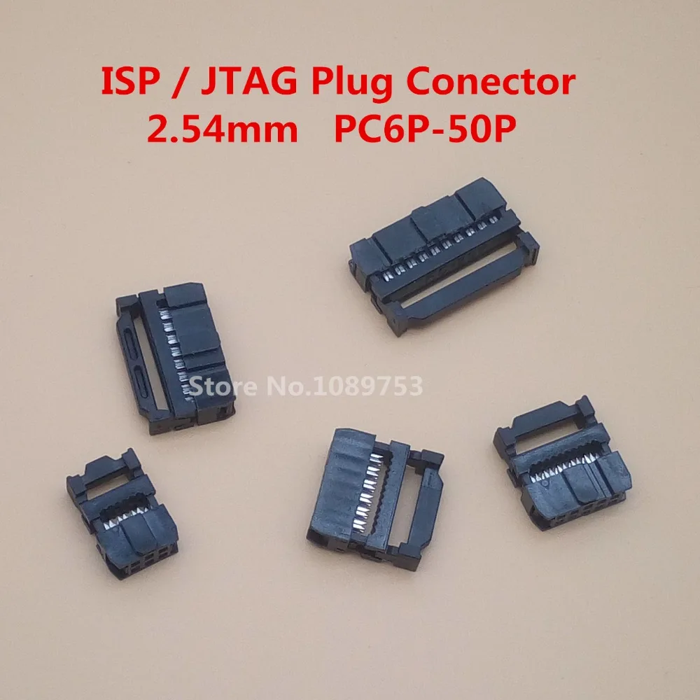 Набор розеток JTAG IDC 20 шт. 2 54 мм штепсельная вилка ISP двойной соединитель ряда FC