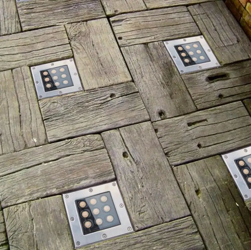 1 шт. светодиодный подземный светильник 5 Вт 9 водонепроницаемый напольный