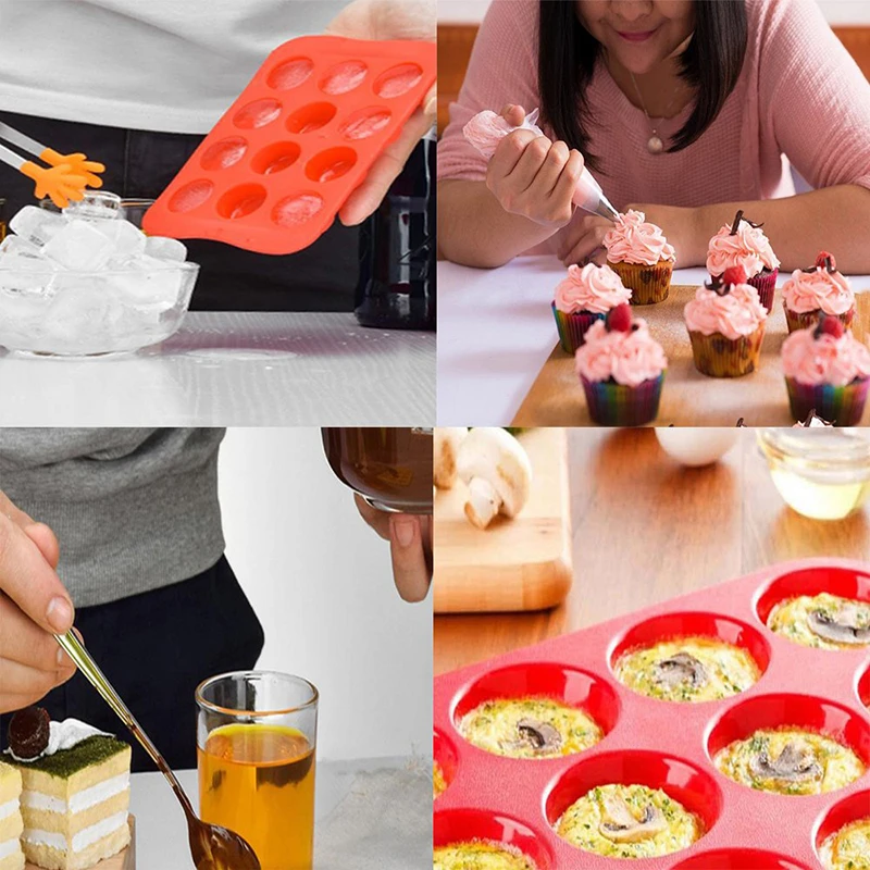 Силиконовая форма для выпечки формы шоколада и конфет набор силиконовых форм 4 в 1