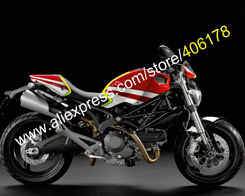 Для Ducati 696 795 796 M1100 09 13 1100 1100S 2009 2010 2011 2012 2013 Многоцветный комплект обтекателей из