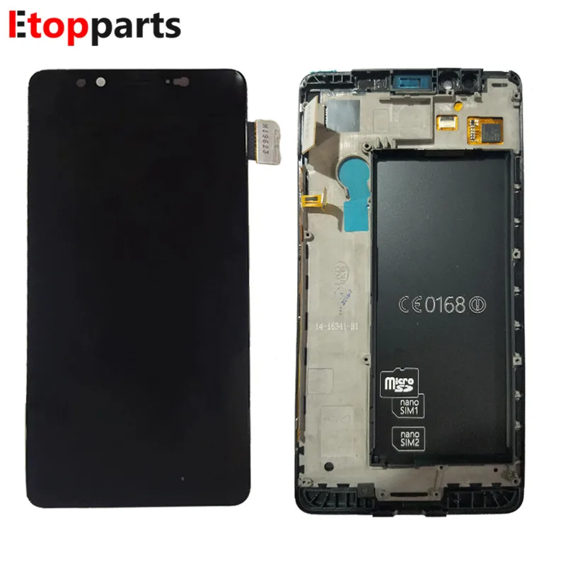 Полный ЖК дисплей с сенсорным экраном дигитайзер в сборе для Nokia Lumia 950 рамкой