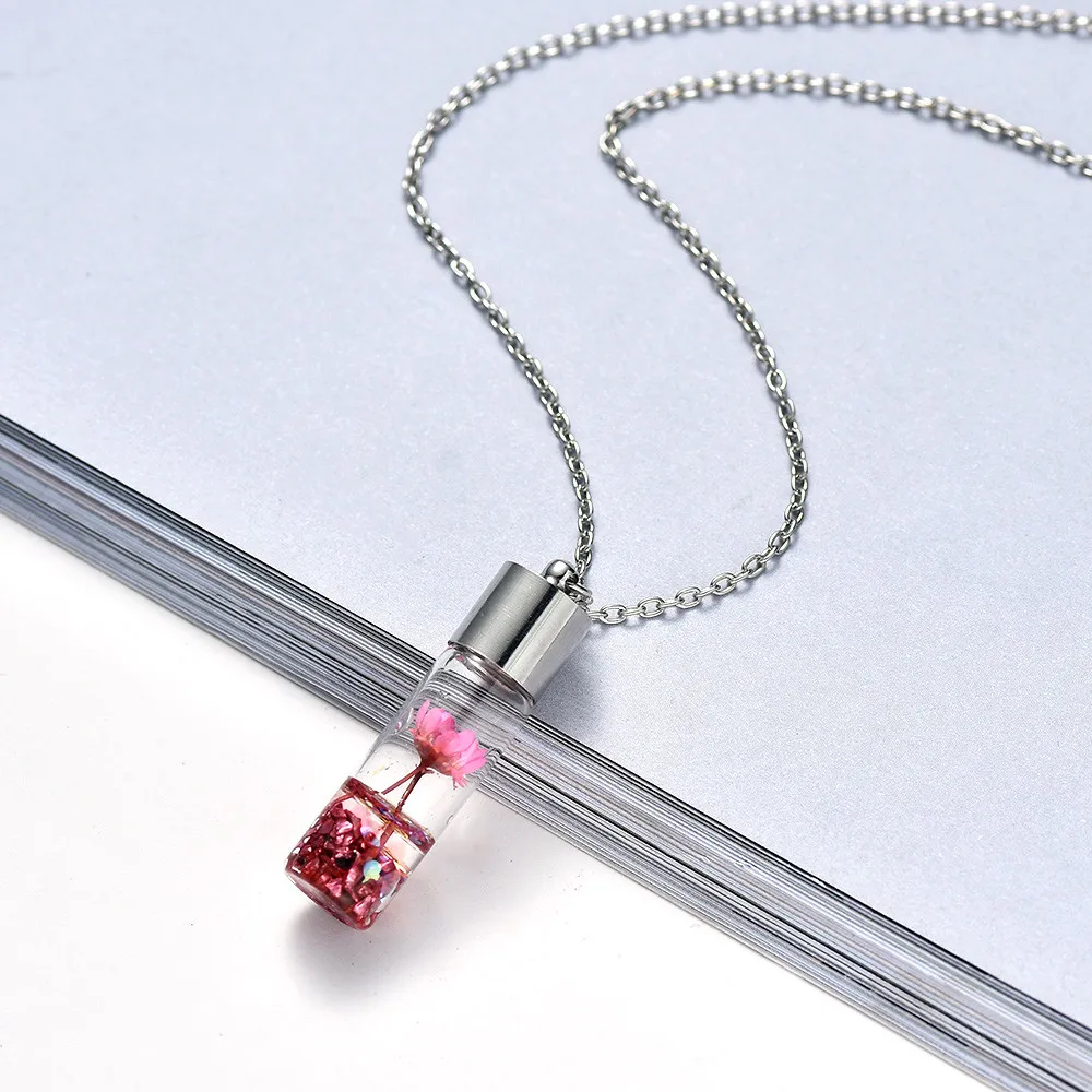 Женское Ожерелье SONGDA из натурального камня подвеска серебряного цвета с цветком