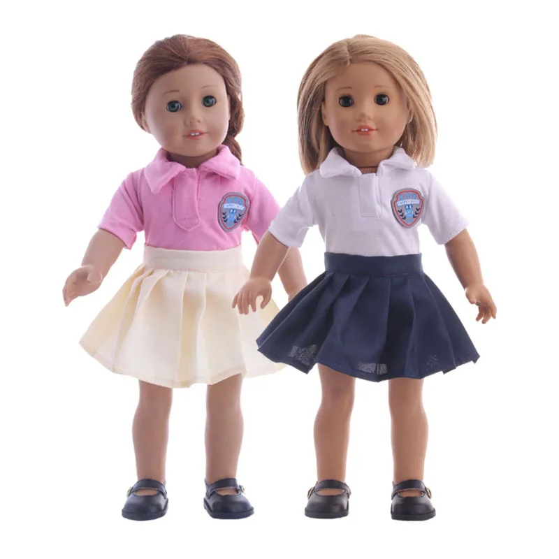 Новая мода комплект школьной формы для 18 дюймов (46 см) Американский новорождённых