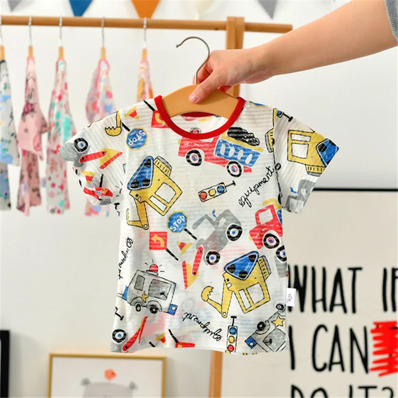 

Children Funny T Shirt Girls Print Kids Boys T-shirt Toddler Boy Short Sleeve Fashion Casual Tees Top Short Clothing