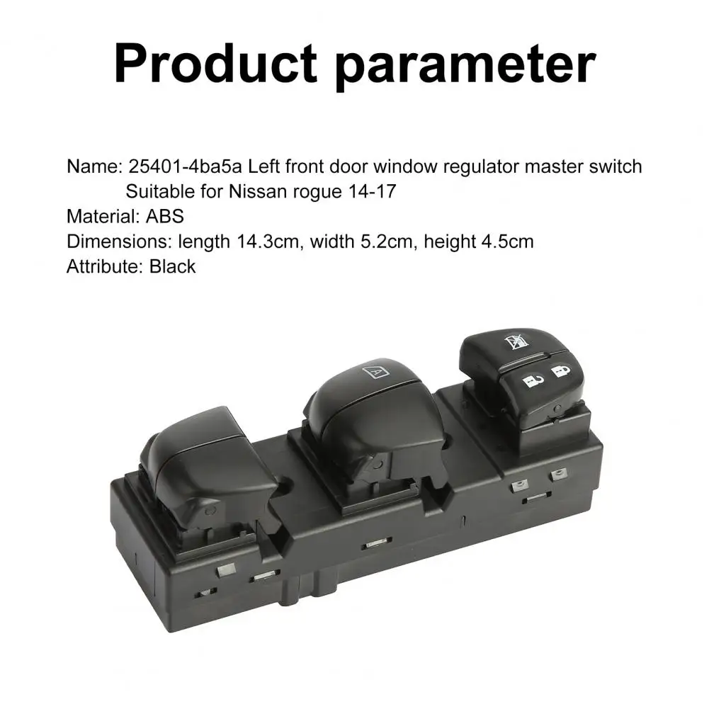 

55% Hot Sales!! Car Left Front Door Glass Window Master Switch 25401-4BA5A for Nissan Rogue 14-17