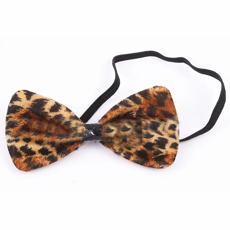 

Leopard Ear Headwear Headband Tail Bowknot Bowtie Set Halloween Cosplay Photo Props Children's Day Stage Prop
