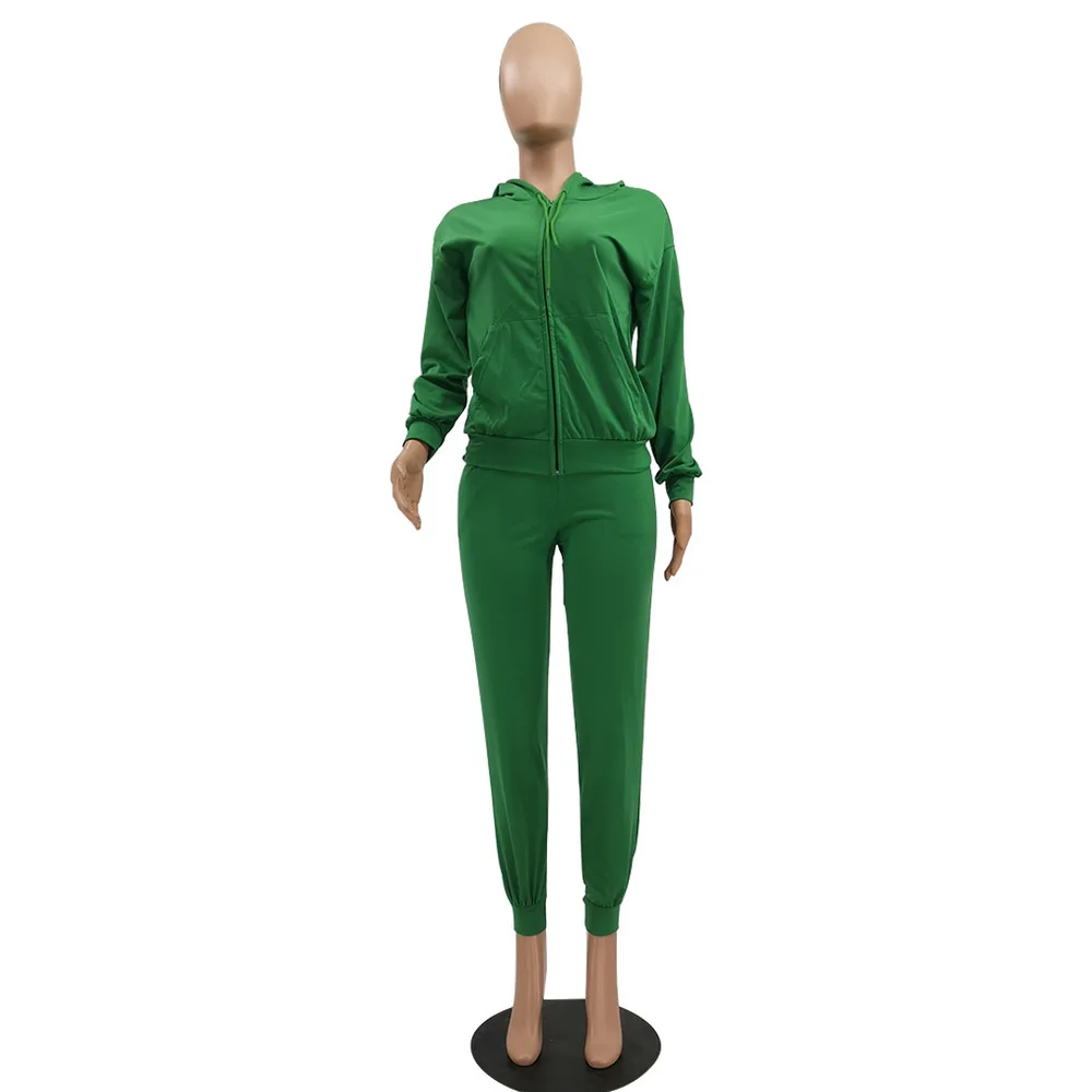 

2021 New Casual Women Autumn Winter Tracksuit Long Sleeve Hooded Thicken Hoodies Women Sweatshirts Tie Feet Slim Fit Pencil Pant