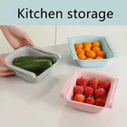 Кухонный холодильник, стойка для хранения фруктов, корзина, выдвижная коробка для хранения в холодильнике, держатель, органайзер для продуктов, ящик, полка для домашнего хранения