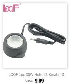 LOOF JR618 плоская пластина горячего слияния тепловой соединитель предварительно скрепленные волосы для наращивания утюжок горячего слияния палочка разъем для волос Наборы инструментов